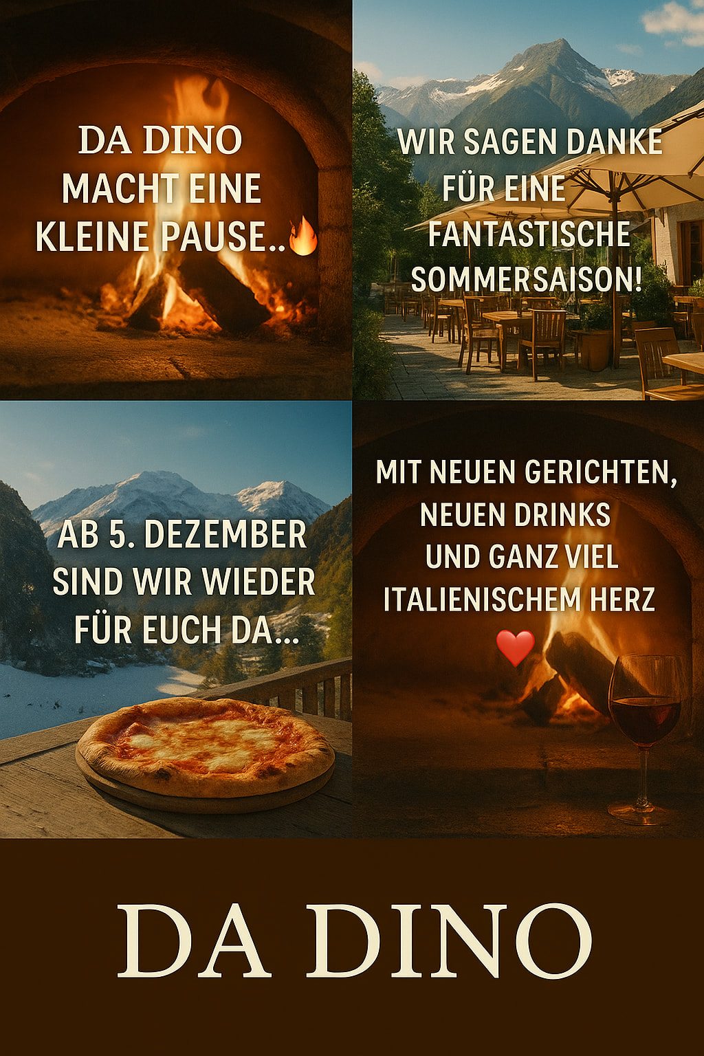 Da Dino Saisonpause Ankündigung